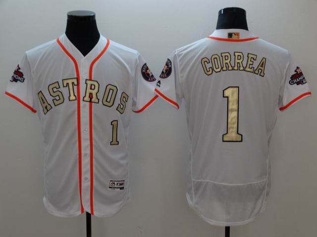 2017 world championship Houston Astros gold jerseys-010